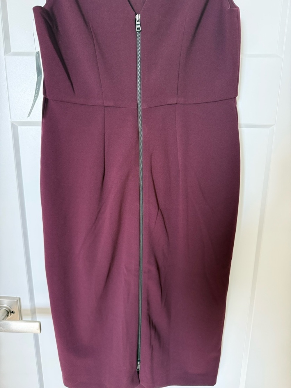 Maggy London Sheath Dress in Port Wine - Picture 5 of 7